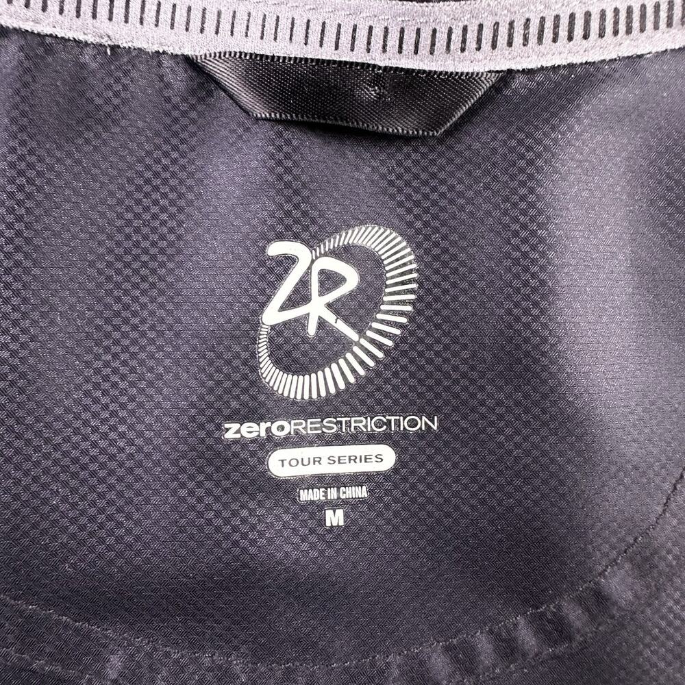Zero Restriction Jacket Mens Medium M Black Tour Series Full Zip Windbreaker - Picture 8 of 10